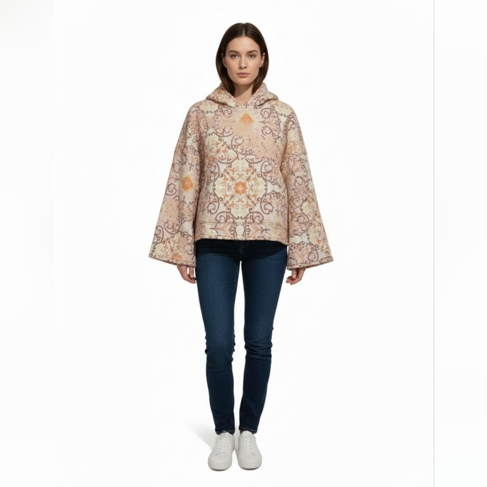 Upcycle Lightweight Hood quilted pullover By ThreadsReclaimed